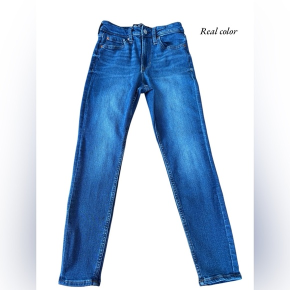 NWOT, GAP, High Rise Universal Legging Jeans, Size 2/26, Blue - Picture 4 of 9